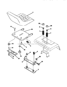 Page G Diagram and Parts List for 917251660  Craftsman Lawn Tractor
