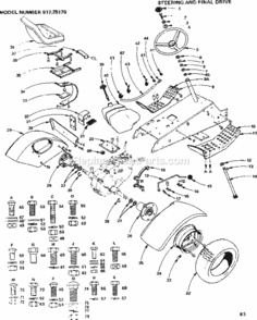 Part Location Diagram of 633A78 Craftsman Transaxle