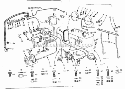 Part Location Diagram of 9565R Craftsman Harness