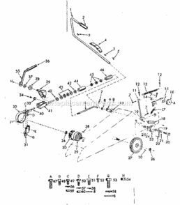 Page C Diagram and Parts List for 91725200  Craftsman Lawn Tractor
