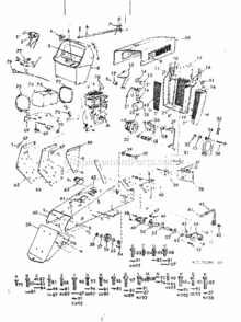 Page A Diagram and Parts List for 91725201  Craftsman Lawn Mower