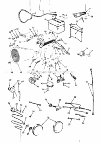 Page E Diagram and Parts List for 91725201  Craftsman Lawn Mower