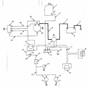 Page F Diagram and Parts List for 91725201  Craftsman Lawn Mower