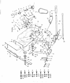 Page A Diagram and Parts List for 917252020  Craftsman Lawn Mower