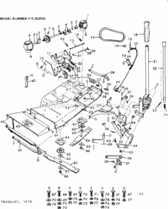 Page A Diagram and Parts List for 917252040  Craftsman Lawn Mower