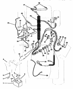 Page A Diagram and Parts List for 917252450  Craftsman Lawn Tractor