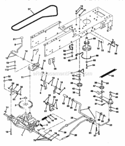 Page C Diagram and Parts List for 917252450  Craftsman Lawn Tractor