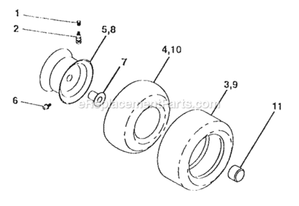 Page G Diagram and Parts List for 917252450  Craftsman Lawn Tractor