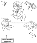 Part Location Diagram of 587044820 Husqvarna Lawn tractor fuel line