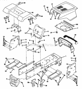 Part Location Diagram of 532122933 Craftsman Rivet