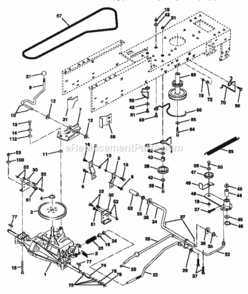 Page C Diagram and Parts List for 917252500  Craftsman Lawn Tractor