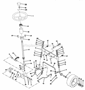 Page D Diagram and Parts List for 917252500  Craftsman Lawn Tractor