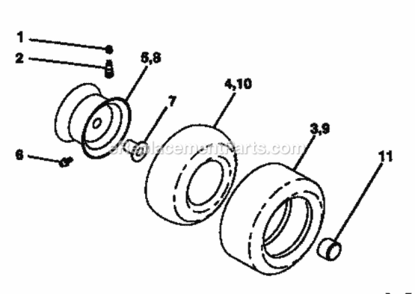 Page G Diagram and Parts List for 917252520  Craftsman Lawn Tractor
