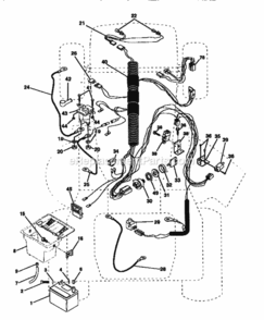 Page A Diagram and Parts List for 917252521  Craftsman Lawn Tractor