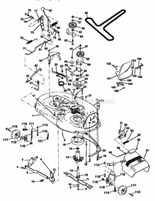 Page J Diagram and Parts List for 917252521  Craftsman Lawn Tractor