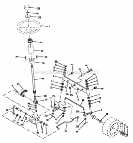 Page D Diagram and Parts List for 917252521  Craftsman Lawn Tractor