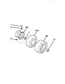 Page G Diagram and Parts List for 917252521  Craftsman Lawn Tractor