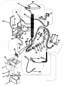 Page A Diagram and Parts List for 917252522  Craftsman Lawn Tractor