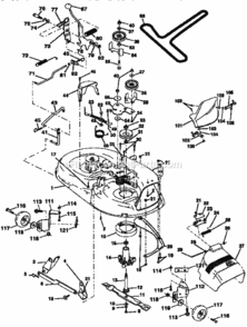 Page J Diagram and Parts List for 917252522  Craftsman Lawn Tractor