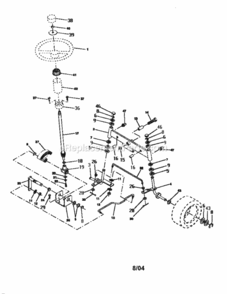 Page D Diagram and Parts List for 917252522  Craftsman Lawn Tractor