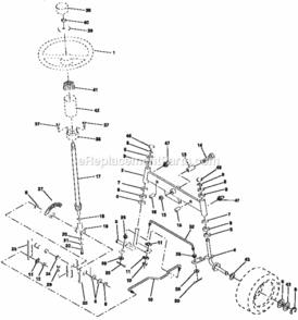 Page D Diagram and Parts List for 917252530  Craftsman Lawn Tractor
