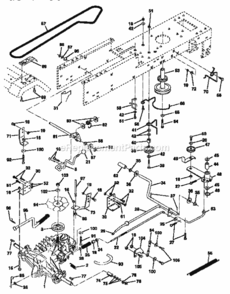 Page C Diagram and Parts List for 917252532  Craftsman Lawn Tractor