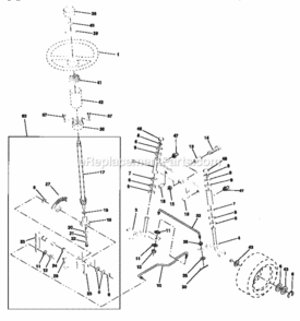 Page D Diagram and Parts List for 917252532  Craftsman Lawn Tractor