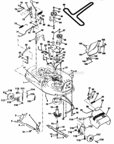 Page J Diagram and Parts List for 917252540  Craftsman Lawn Tractor