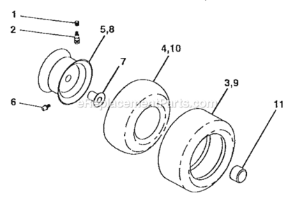 Page G Diagram and Parts List for 917252540  Craftsman Lawn Tractor