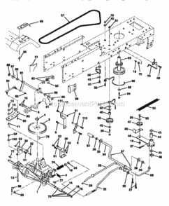 Page C Diagram and Parts List for 917252541  Craftsman Lawn Tractor