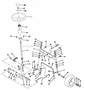 Page D Diagram and Parts List for 917252541  Craftsman Lawn Tractor