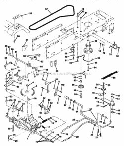 Page C Diagram and Parts List for 917252542  Craftsman Lawn Tractor