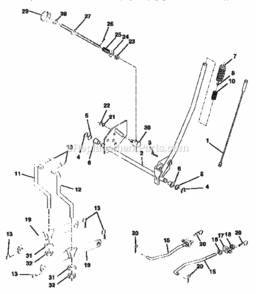 Page I Diagram and Parts List for 917252542  Craftsman Lawn Tractor