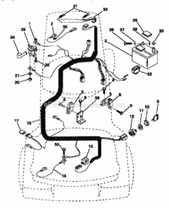 Page A Diagram and Parts List for 917252550  Craftsman Lawn Tractor