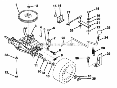 Page L Diagram and Parts List for 917252550  Craftsman Lawn Tractor