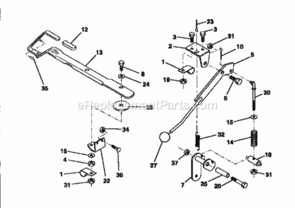 Part Location Diagram of 132561 Craftsman Lift Bracket