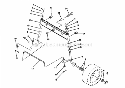 Page H Diagram and Parts List for 917252551  Craftsman Lawn Tractor