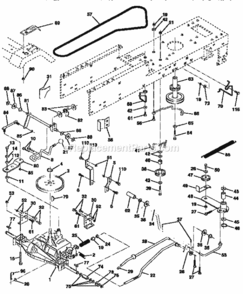 Page C Diagram and Parts List for 917252562  Craftsman Lawn Tractor