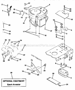 Page H Diagram and Parts List for 917252563  Craftsman Lawn Tractor