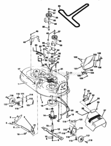 Page J Diagram and Parts List for 917252580  Craftsman Lawn Tractor
