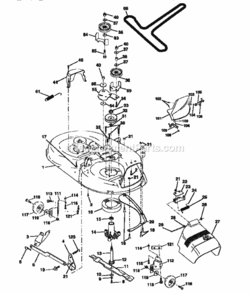 Page J Diagram and Parts List for 917252590  Craftsman Lawn Tractor