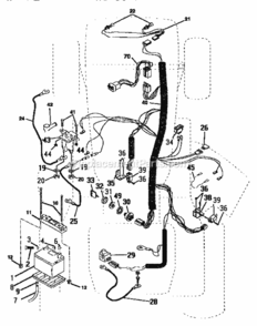 Page A Diagram and Parts List for 917252600  Craftsman Lawn Tractor