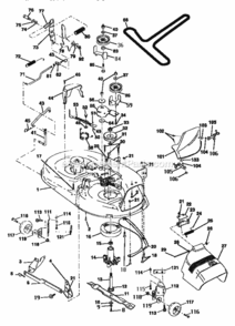 Page J Diagram and Parts List for 917252600  Craftsman Lawn Tractor
