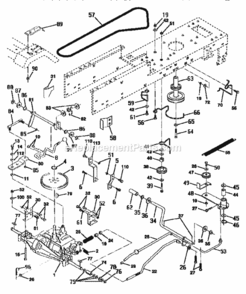 Page C Diagram and Parts List for 917252600  Craftsman Lawn Tractor