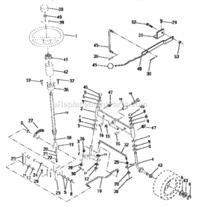 Page D Diagram and Parts List for 917252600  Craftsman Lawn Tractor