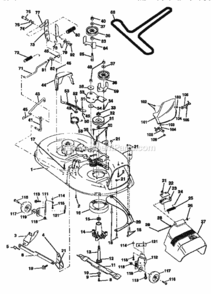 Page J Diagram and Parts List for 917252610  Craftsman Lawn Tractor