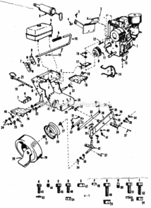 Page A Diagram and Parts List for 91725261  Craftsman Lawn Tractor