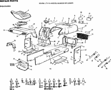 Part Location Diagram of 4912J Craftsman Decal