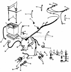 Page A Diagram and Parts List for 917252673  Craftsman Lawn Tractor