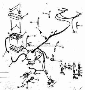 Page A Diagram and Parts List for 917252674  Craftsman Lawn Tractor